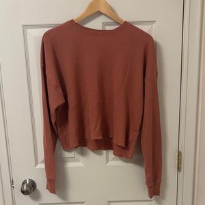Aritzia TNA Alamo Waffle Knit Long Sleeve